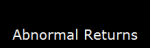Abnormal Returns