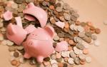 busted piggy bank