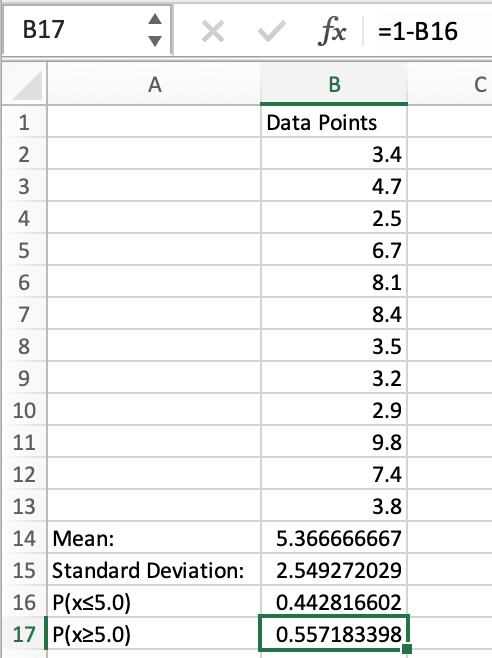 excel sheet