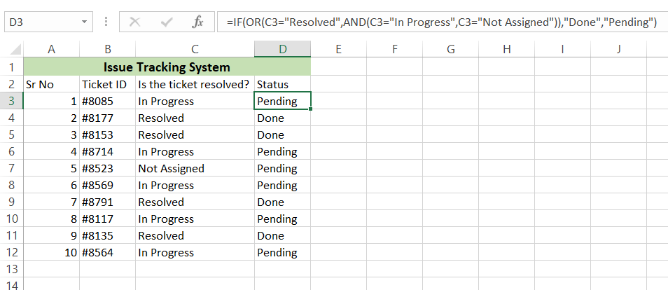 How to use the IF and OR function in Excel