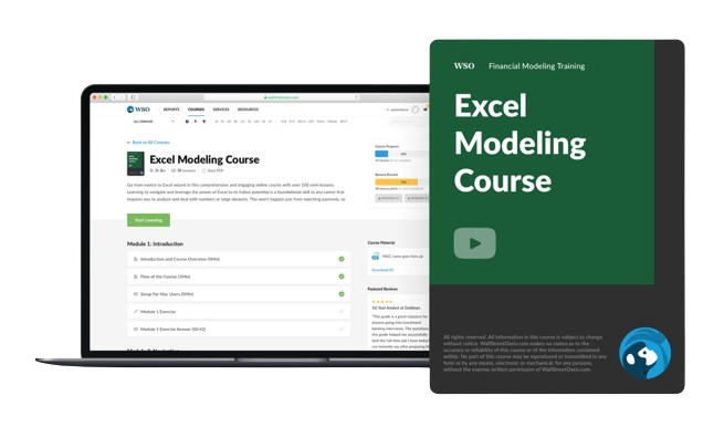 Excel Modeling Course