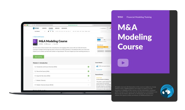 M&A Modeling Course