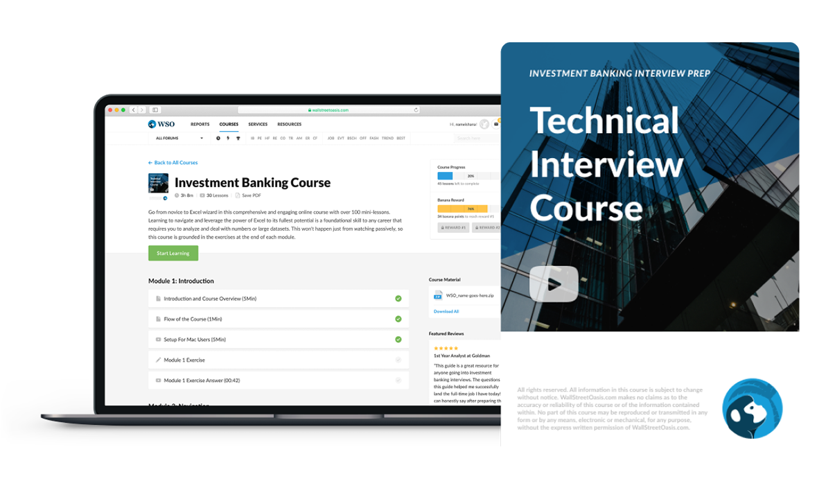 INVESTMENT BANKING INTERVIEW BOOTCAMP