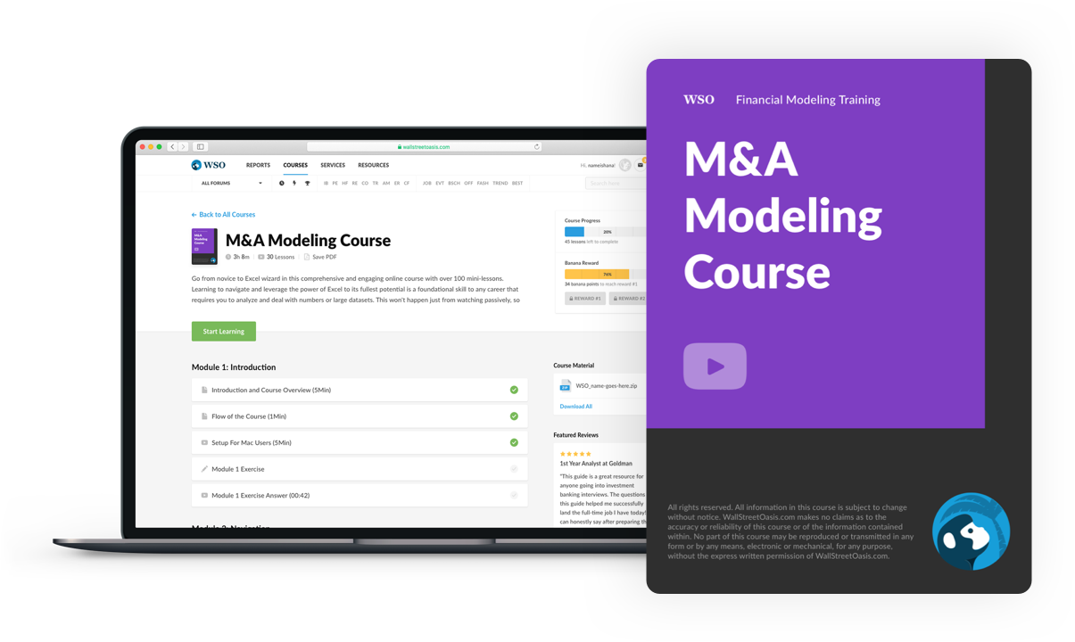 M&A Modeling Course