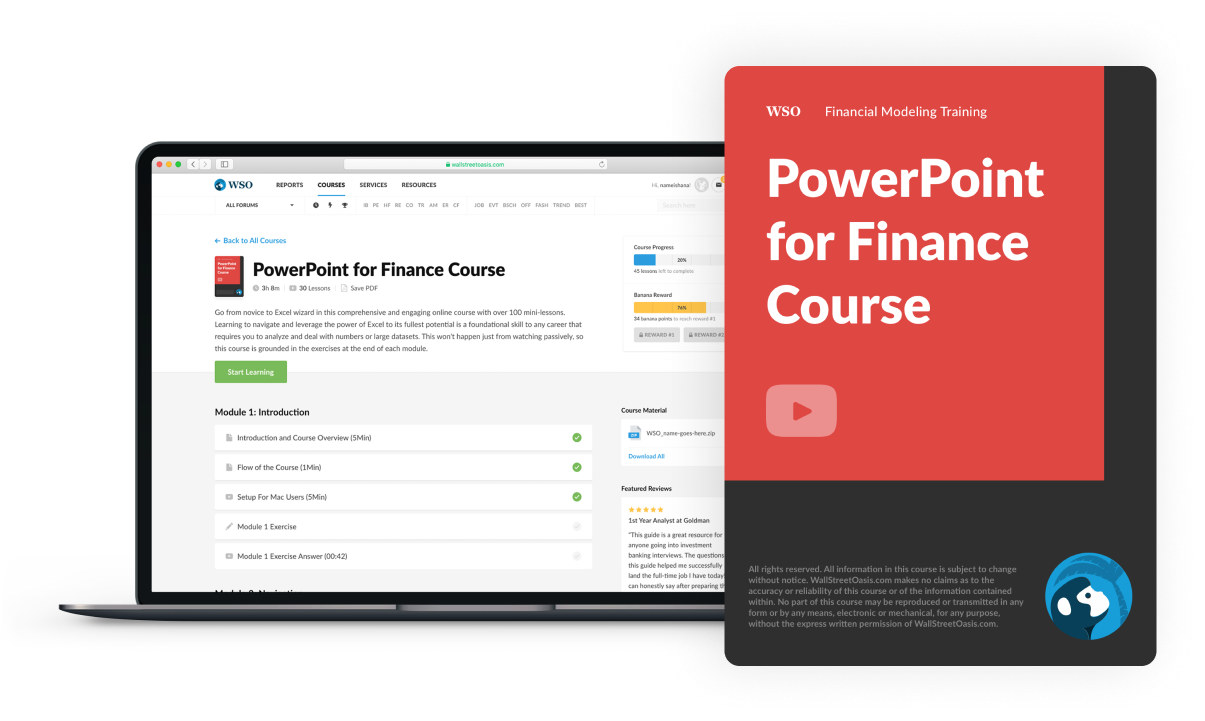 POWERPOINT FOR FINANCE COURSE