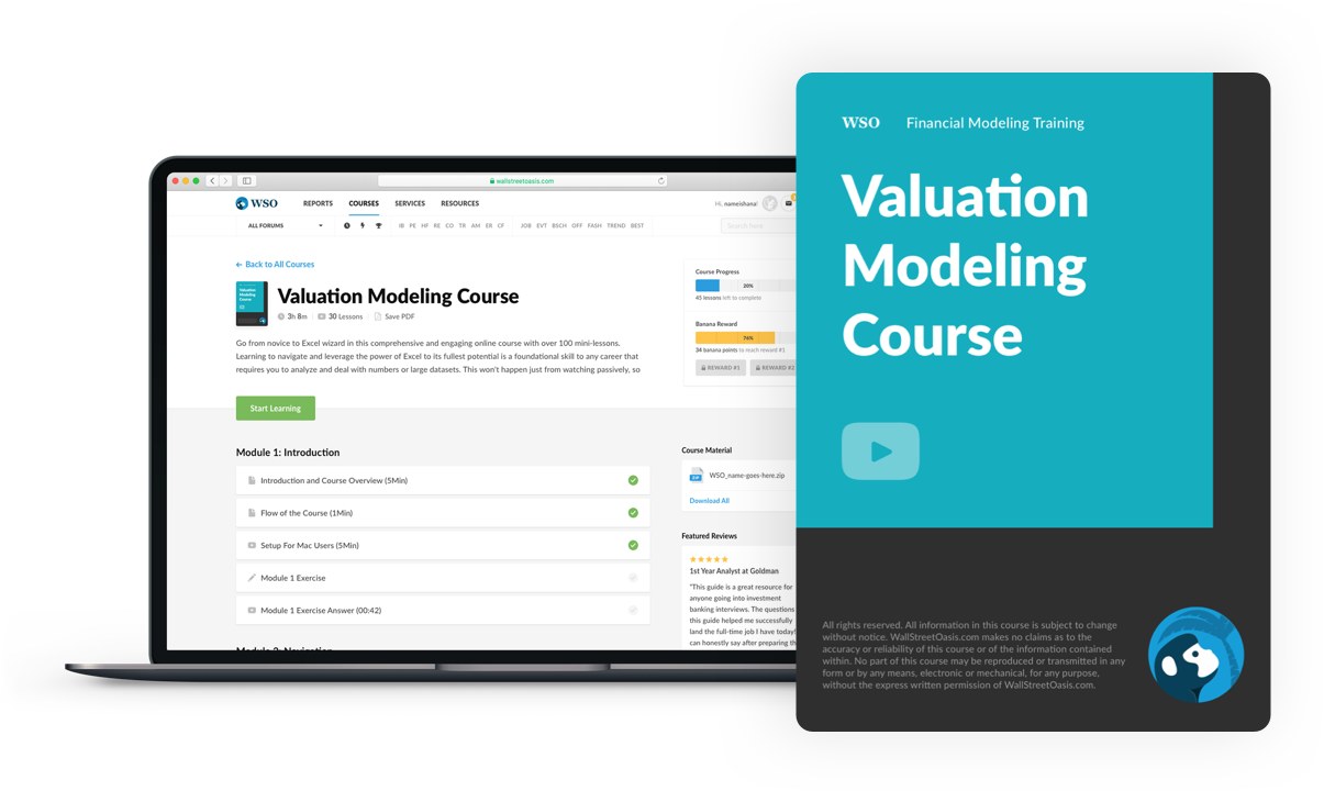 Valuation Modeling Course