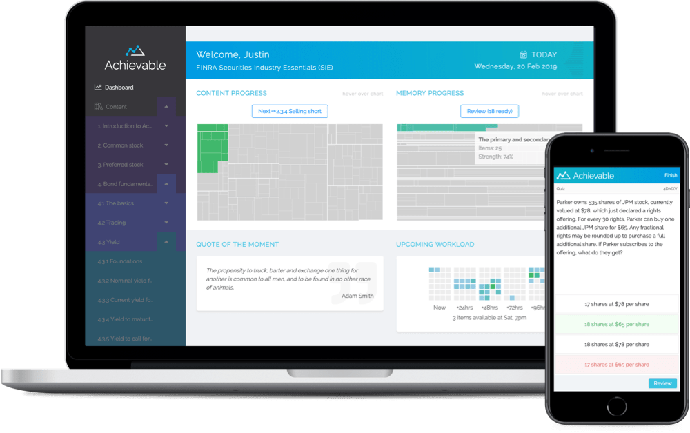 Achievable FINRA Exam Prep Apps
