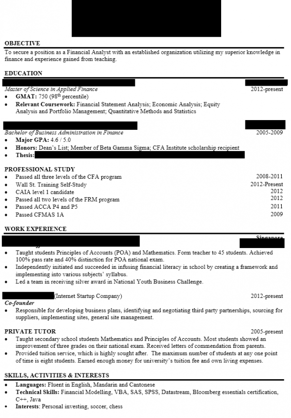 help needed to improve resume and cover letter  for career