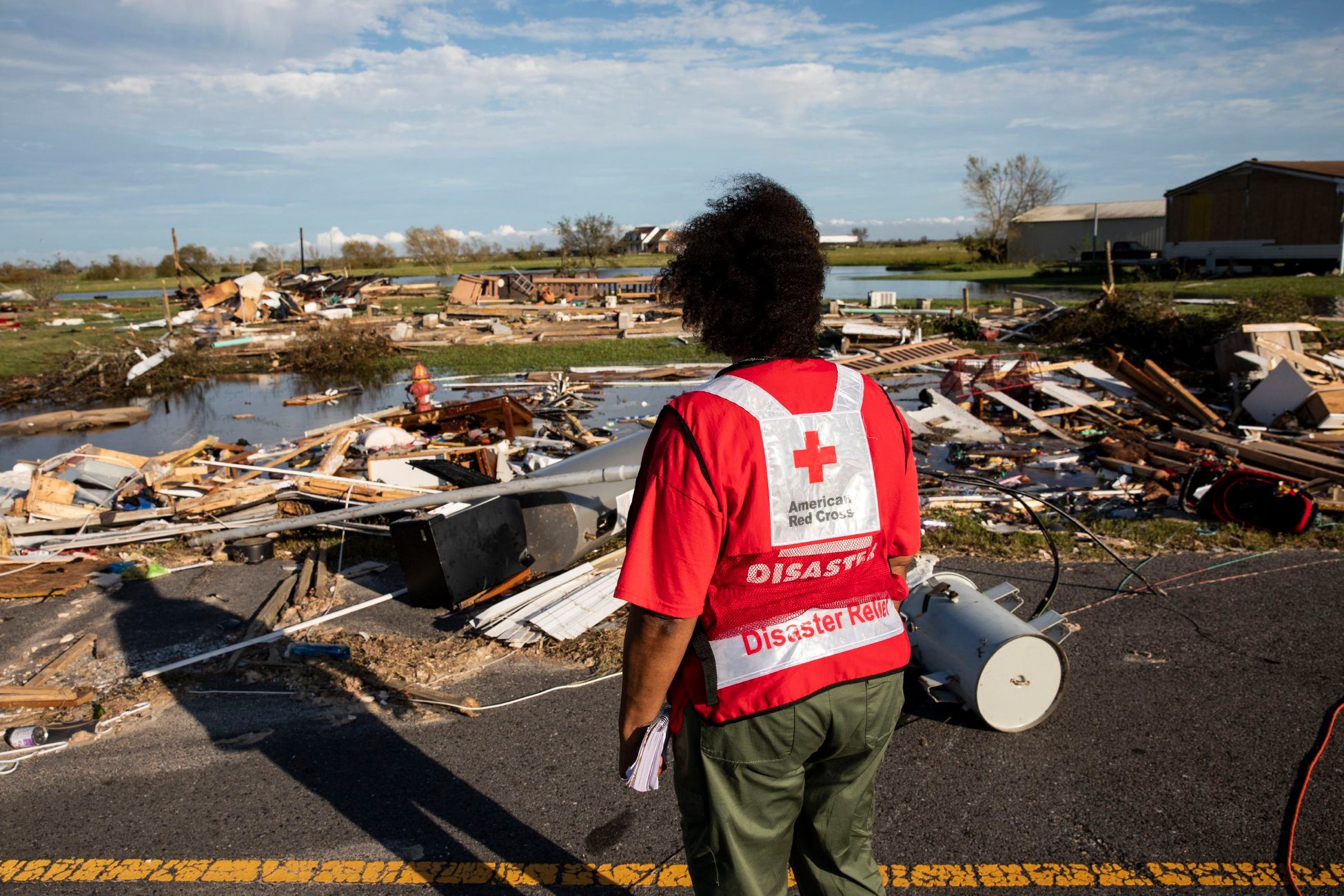 red cross volunteer