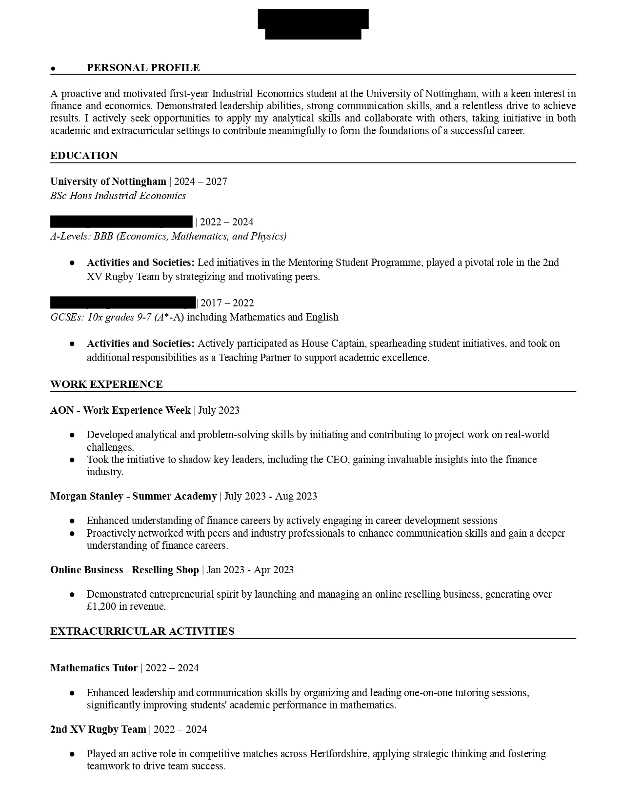 CV