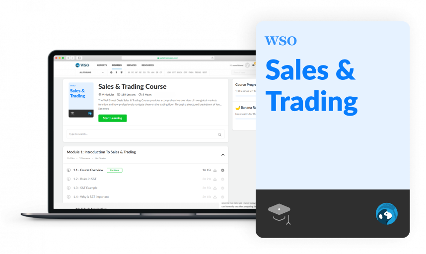 WSO Sales & Trading Interview Course | Wall Street Oasis