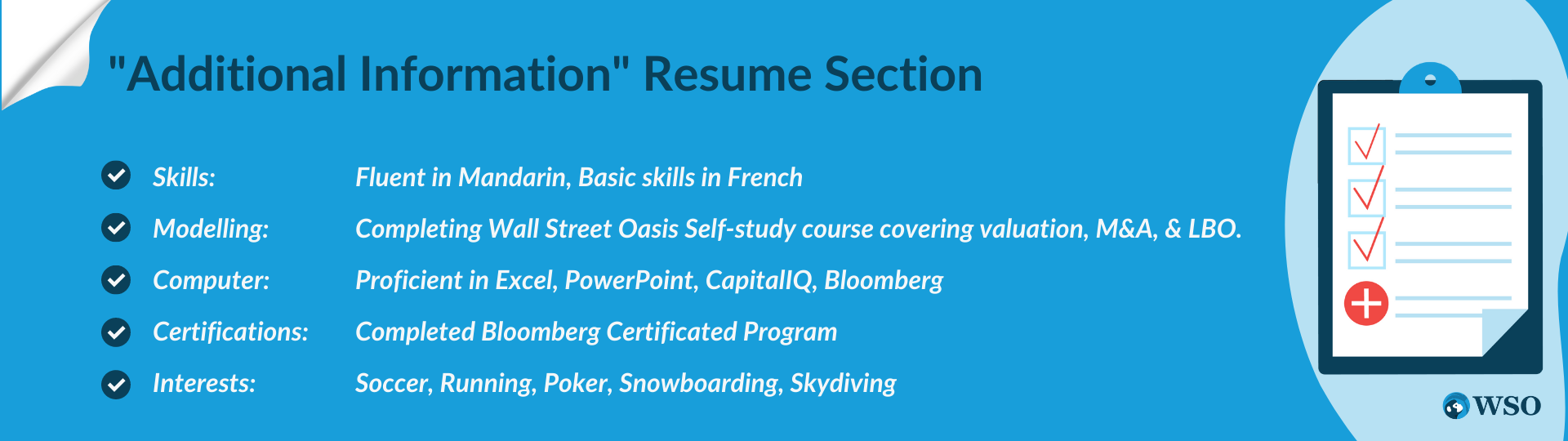 Additional Information Resume Section