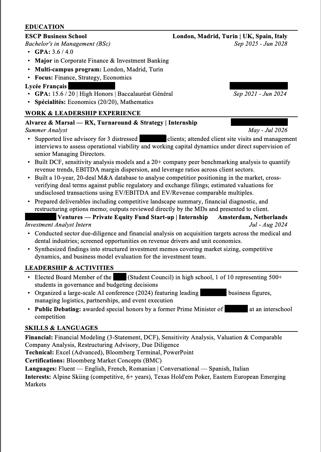 CV
