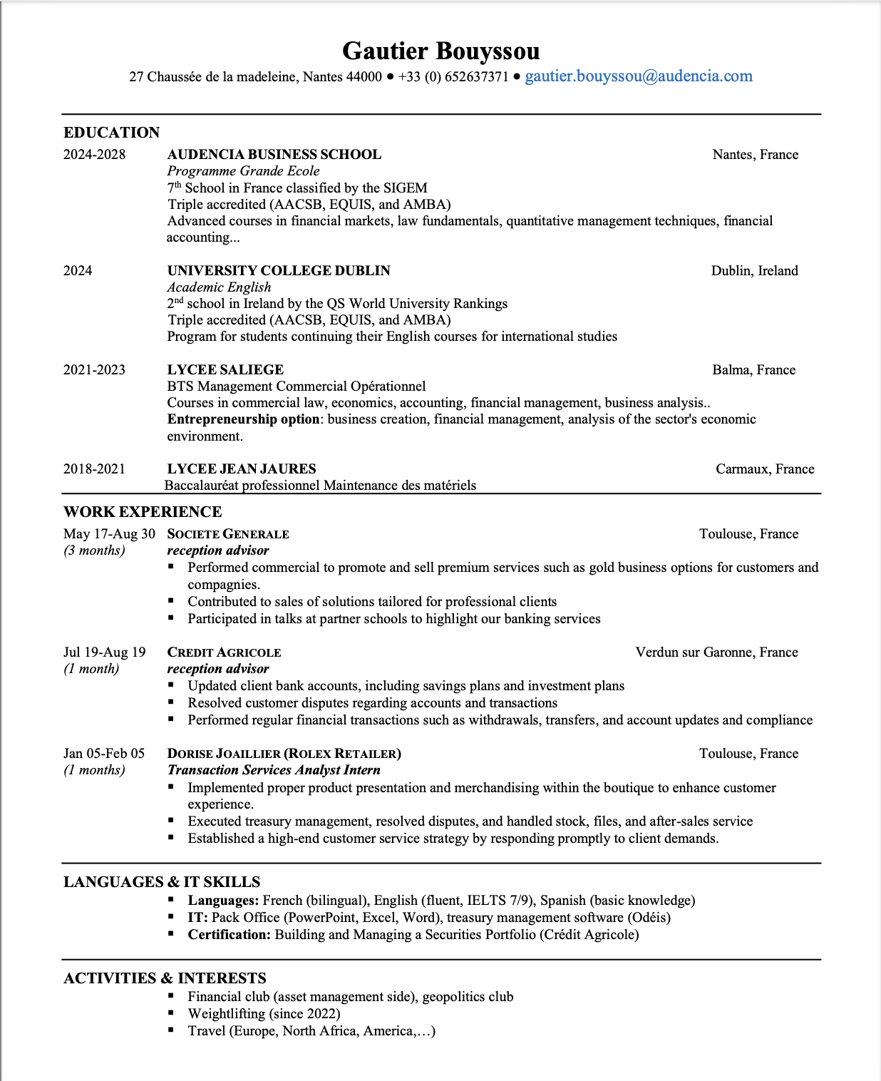 RESUME 
