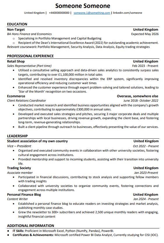 CV