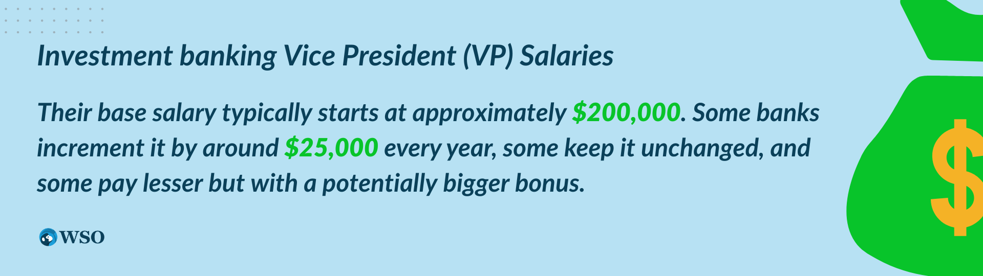 Investment banking Vice President (VP) salaries