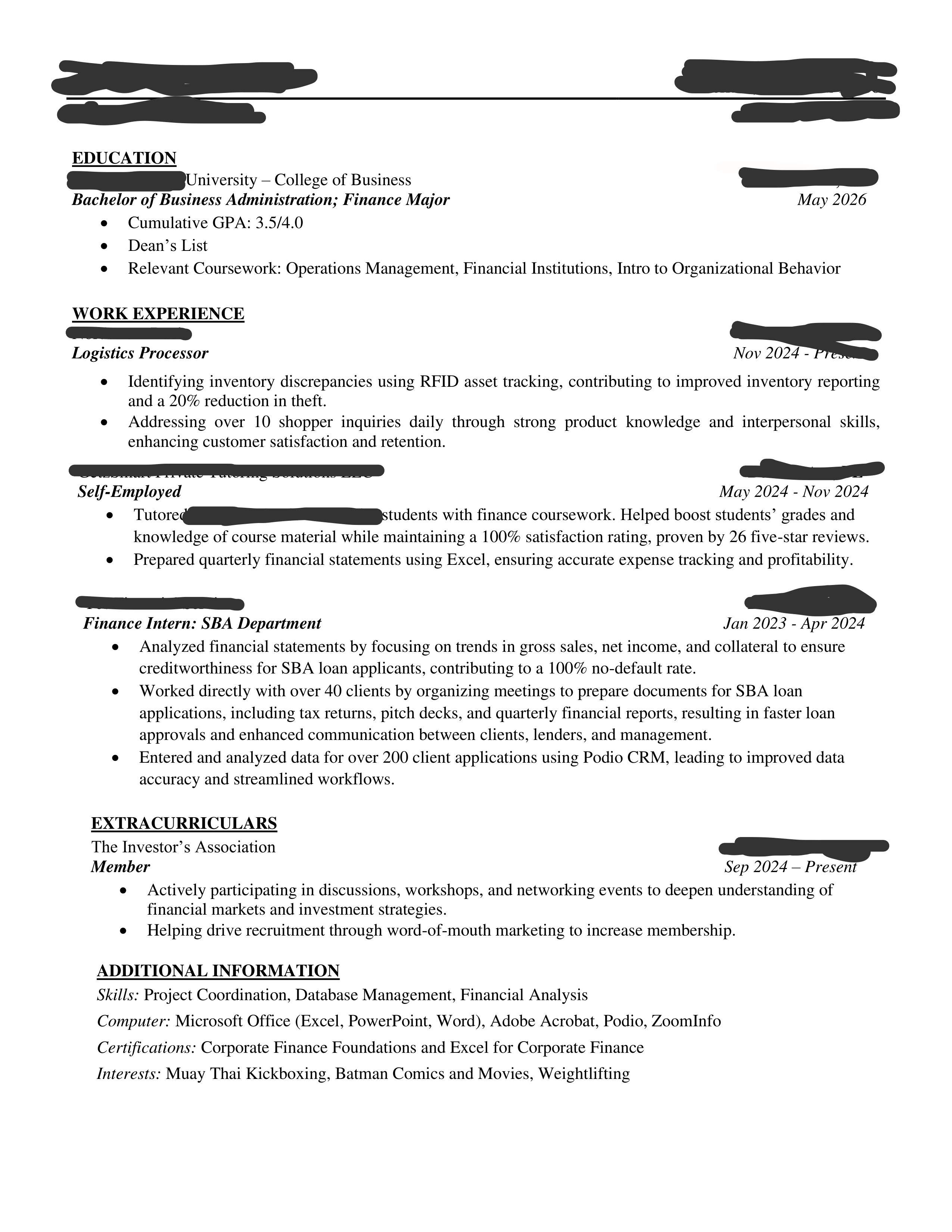 My Resume