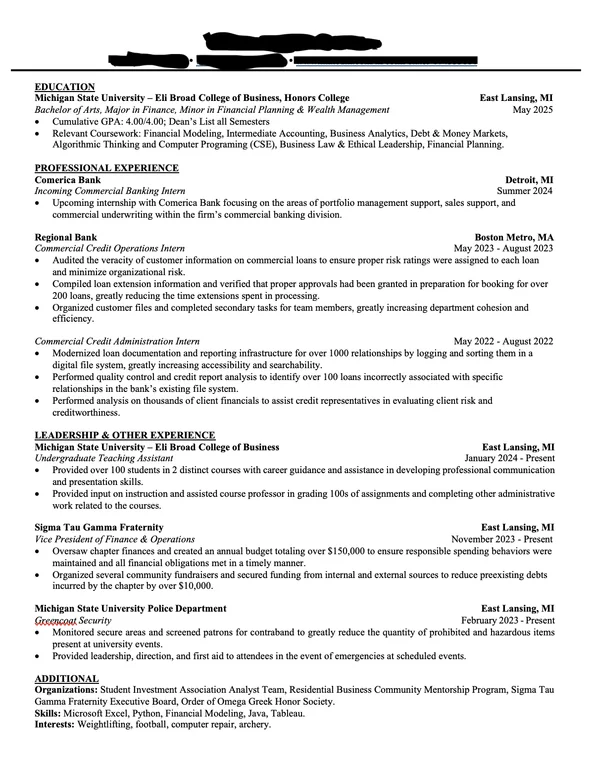 Resume Screenshot