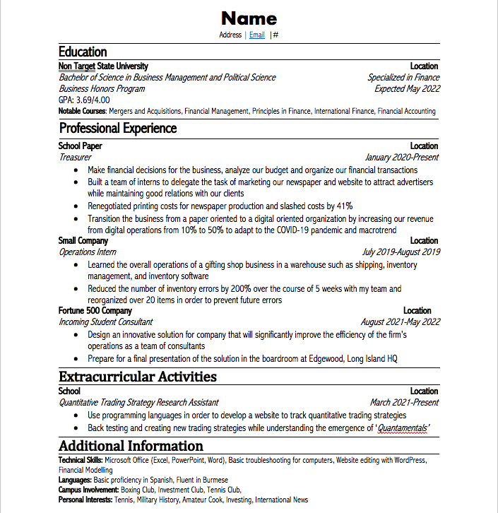 Resume Review
