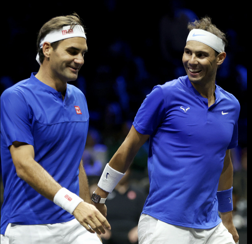 Roger Federer and Rafael Nadal 