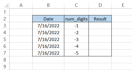 date in Excel
