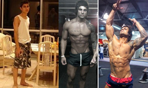 Zyzz Before and After
