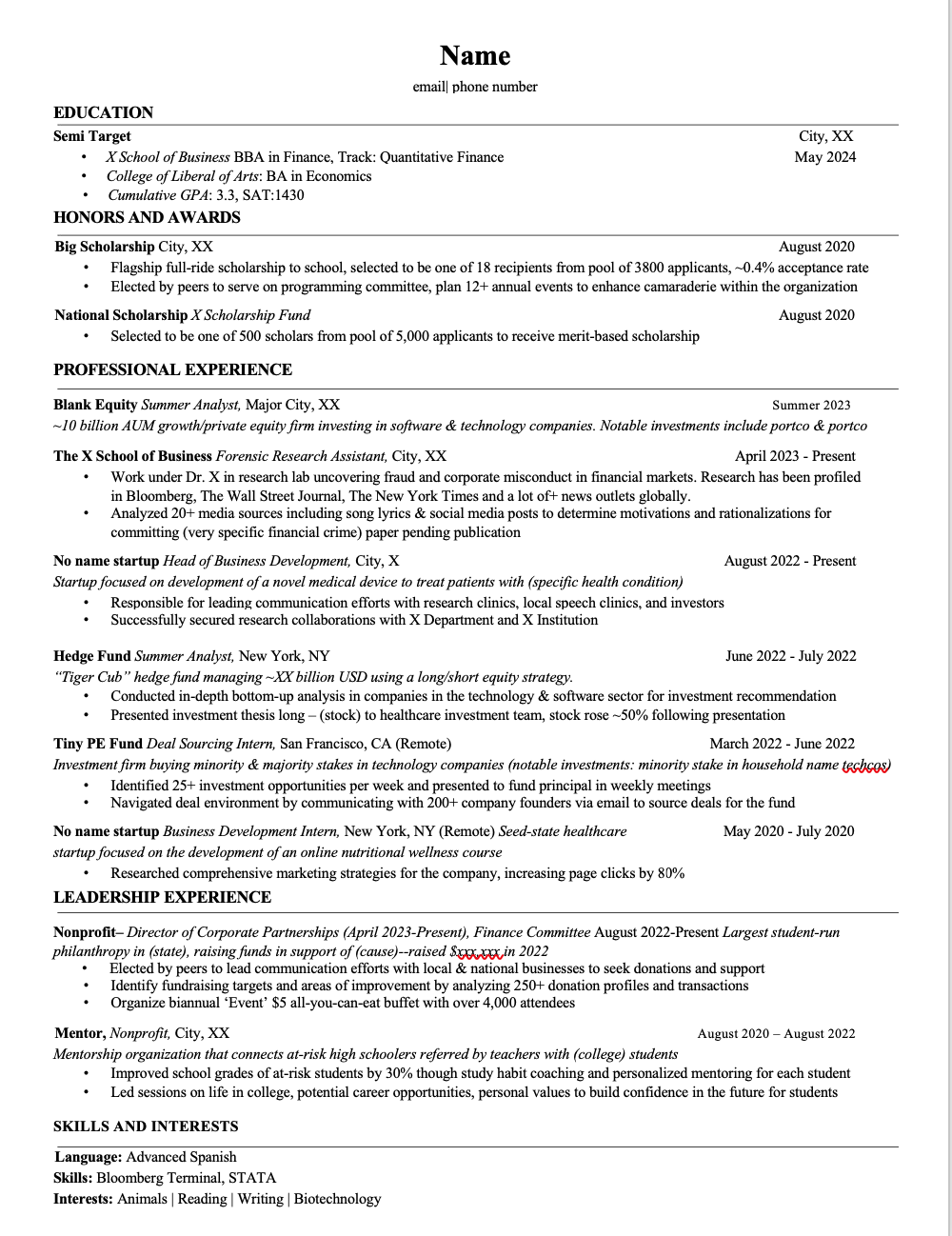 resume