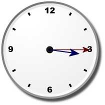 ALT: Clock at 3:15