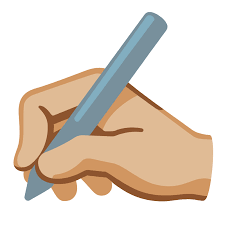 Writing hand emoji — Emoji Family