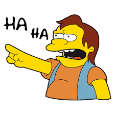 The Simpsons Nelson Ha Ha - Sticker Mania