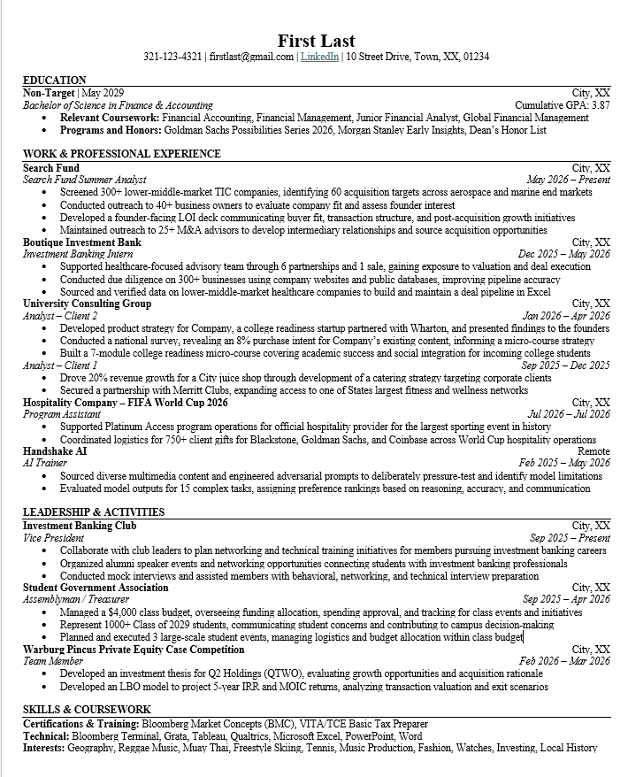 resume