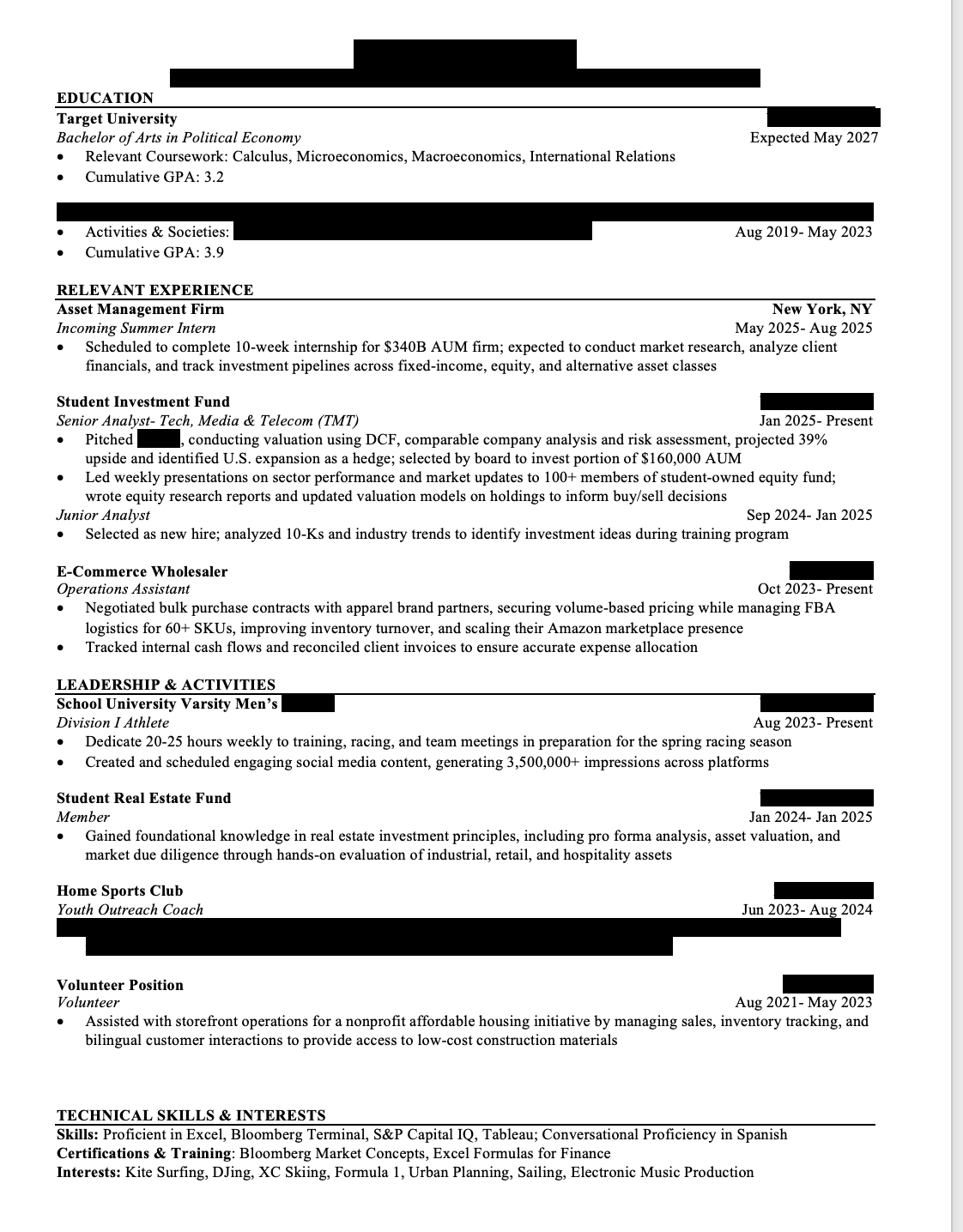 resume