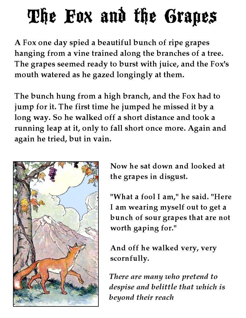 Sour Grapes parable