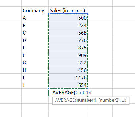 Spreadsheet showing that how to make calcuations and totals (aggregations).
