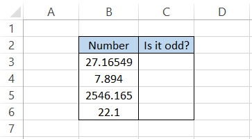 Decimal numbers as values