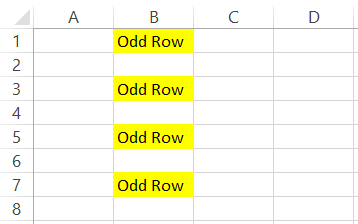 Result in the selected cells
