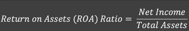 Return on Assets (ROA) Ratio Formula
