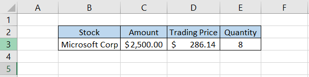 Practical Example Result