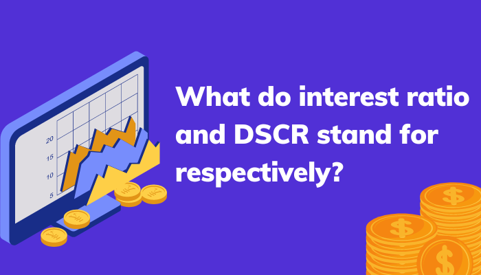 What do interest ratio and DSCR stand for respectively?