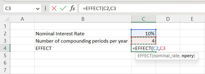 EFFECT Function Example