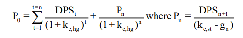 Two-Stage Dividend Discount Model