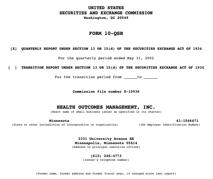 Form 10-QSB