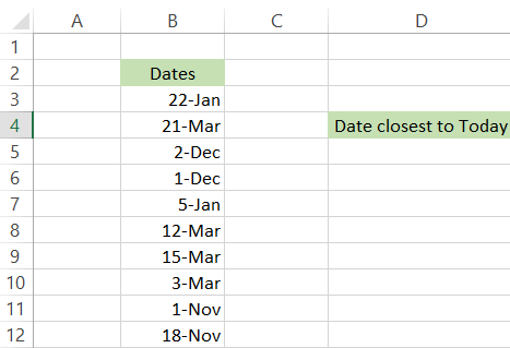 Series of Dates