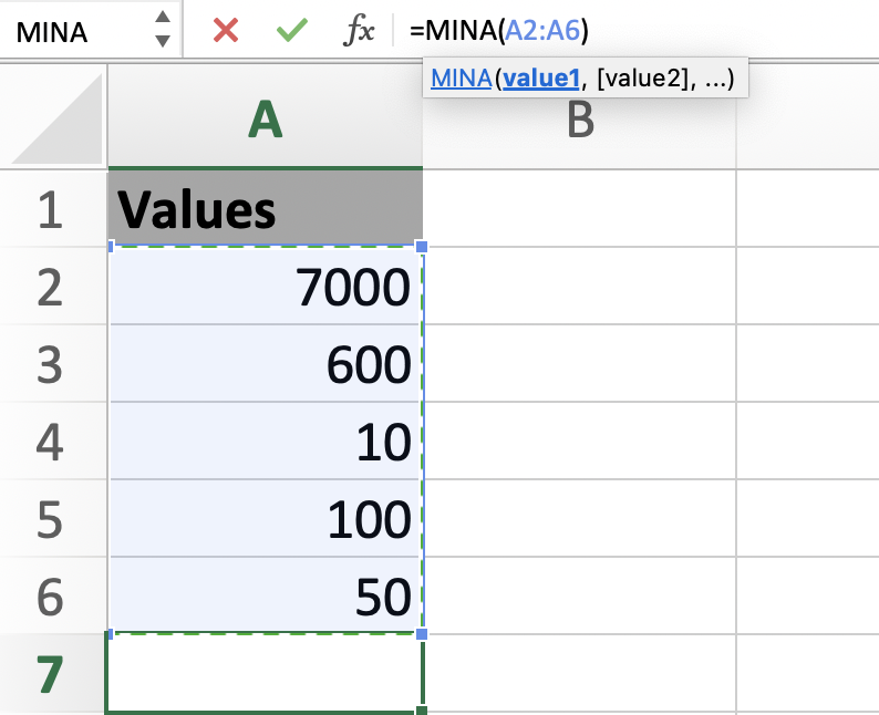 Selecting Range in Excel