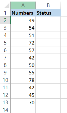 Returning nth row