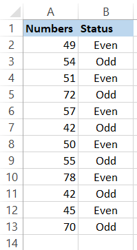 Returning nth row using MOD