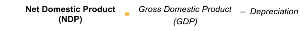 Net Domestic Product (NDP) formula