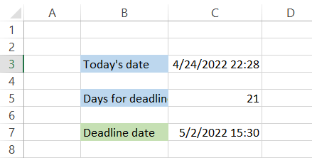 Deadline date