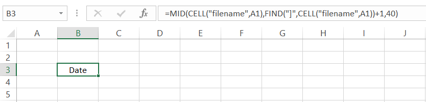 date in Excel