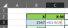 Subtracting Values